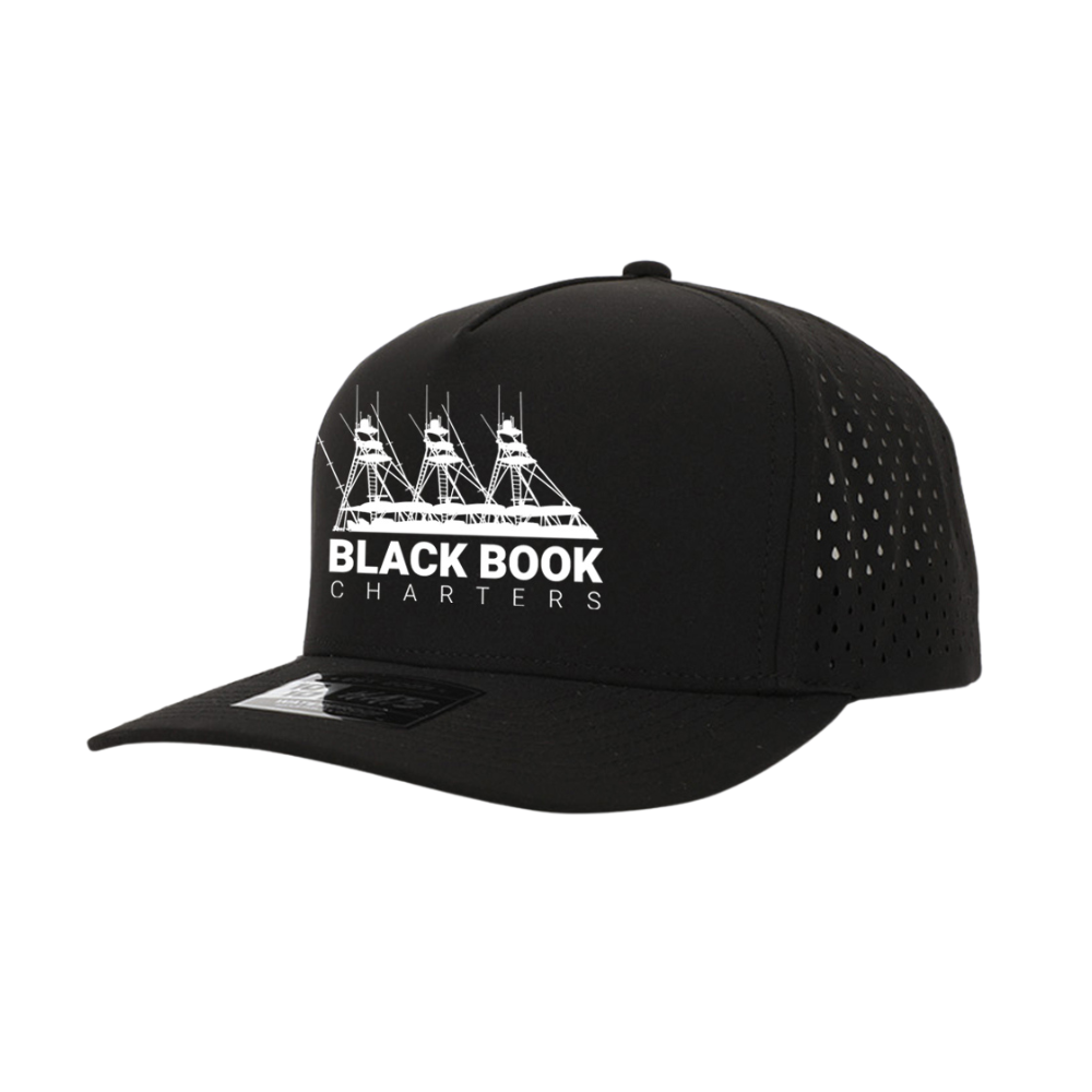 5 Panel Hat in Black