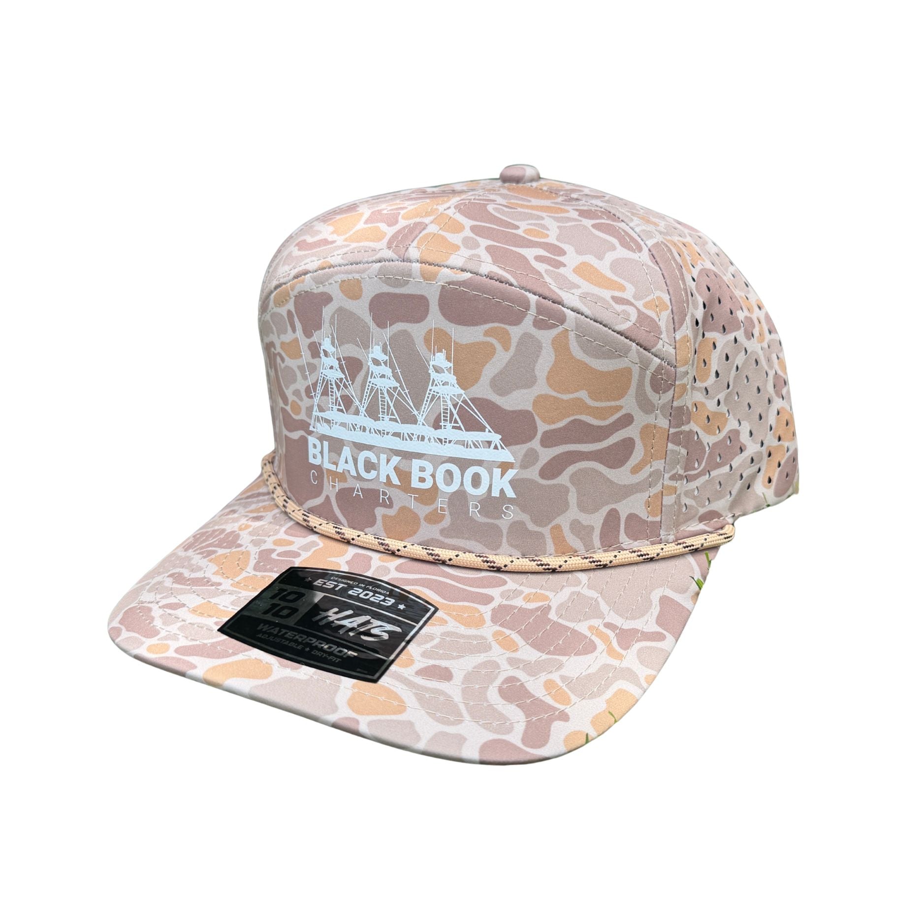 7 Panel Rope Hat in Camo
